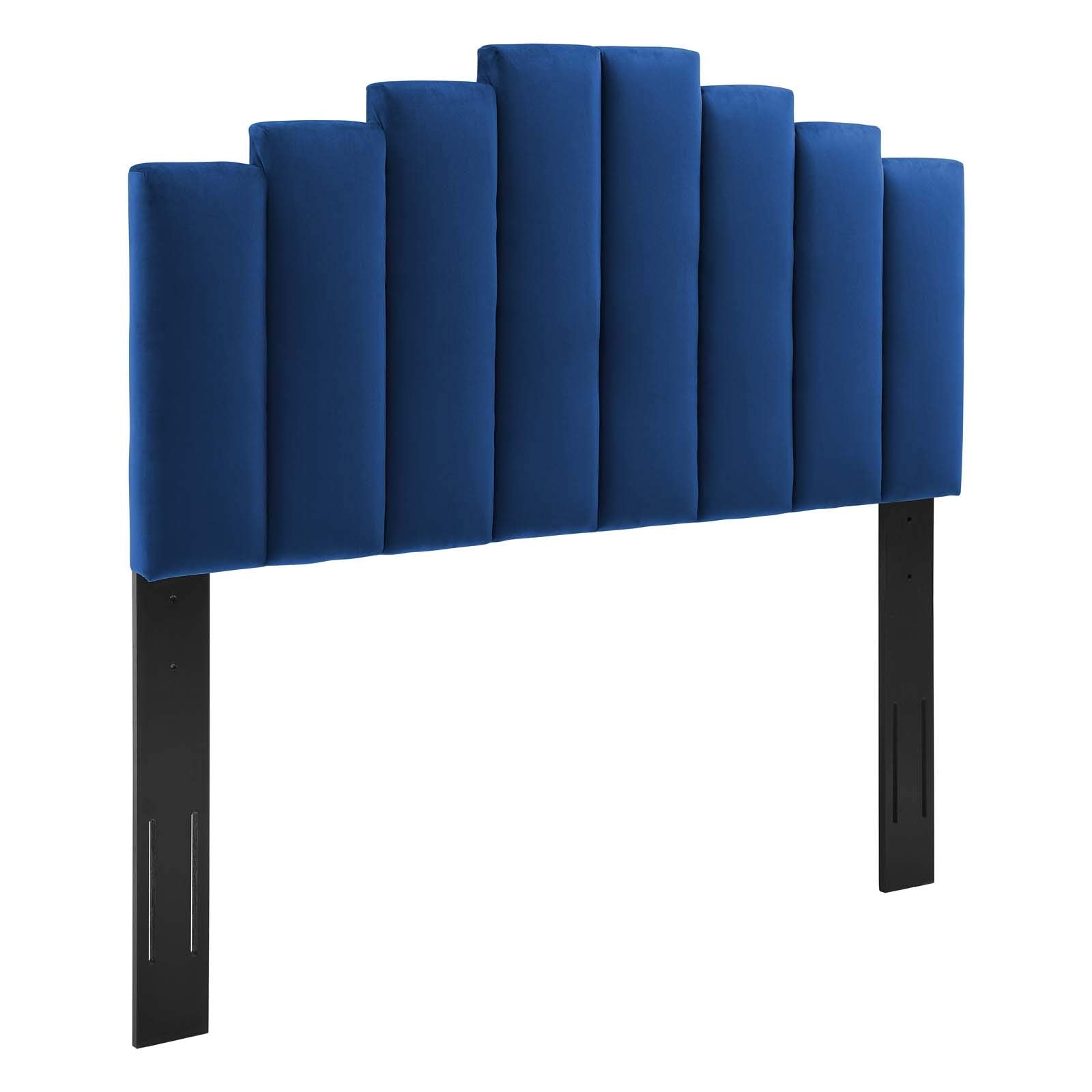 Modway Noelle Performance Velvet King/California King Headboard In Navy